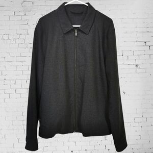 Ben Sherman Function Zip Front Lightweight Lined Jacket in Black - Sz 42R (L)